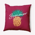thumbnail image 1 of Simply Daisy 16-inch Square Summer Time Pineapple Poly Throw Pillow, Lipstick Pink Qty 1, 1 of 4