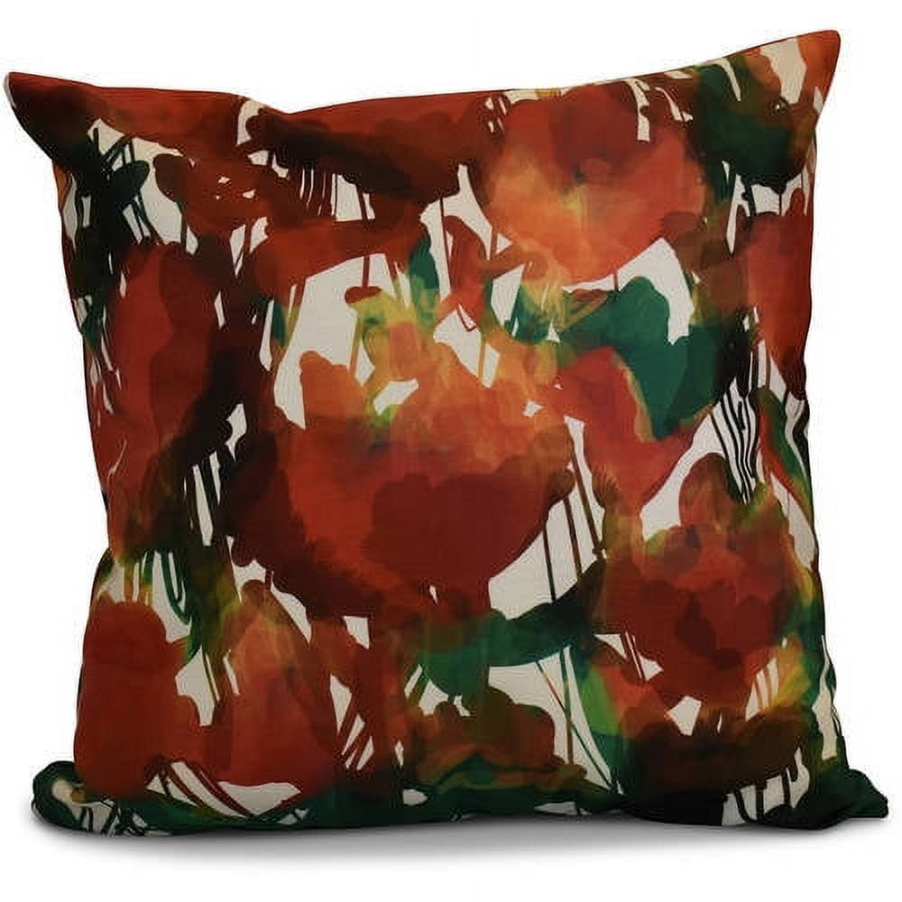 Simply Daisy 16" x 16" Abstract Floral Floral Print Pillow
