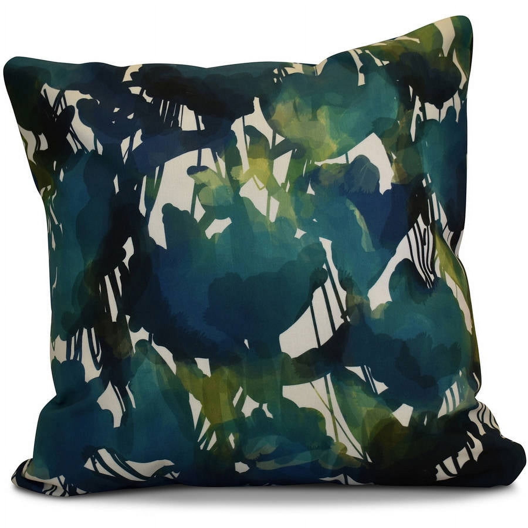 Simply Daisy 16" x 16" Abstract Floral Floral Print Pillow