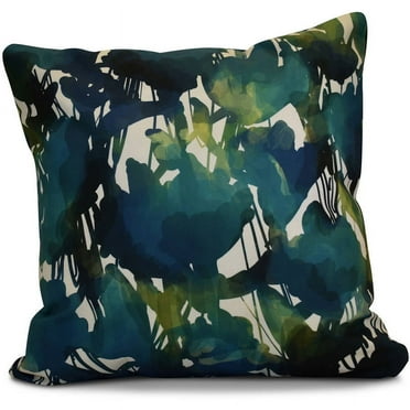 Simply Daisy 16" x 16" Abstract Floral Floral Print Pillow