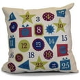 thumbnail image 1 of Simply Daisy 16" x 16" Advent Calendar Geometric Print Pillow, 1 of 2