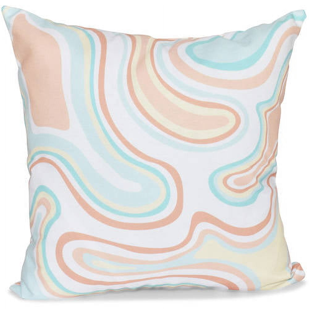 Simply Daisy 16" x 16" Agate Geometric Print Outdoor Pillow