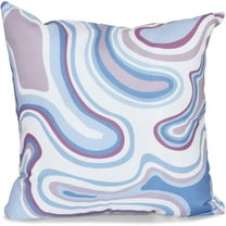 Simply Daisy 16" x 16" Agate Polyester Indoor/Outdoor Pillow, Purple (1 count)
