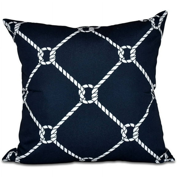 Simply Daisy 16" x 16" Ahoy! Geometric Print Outdoor Pillow