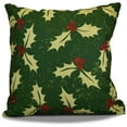 thumbnail image 1 of Simply Daisy 16" x 16" Allover Holly Floral Print Outdoor Pillow, 1 of 5