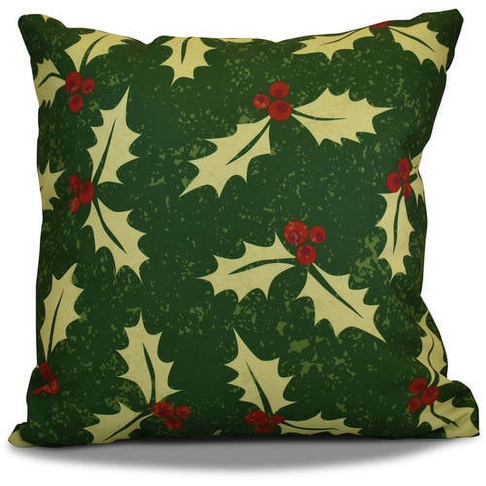 Simply Daisy 16" x 16" Allover Holly Floral Print Pillow