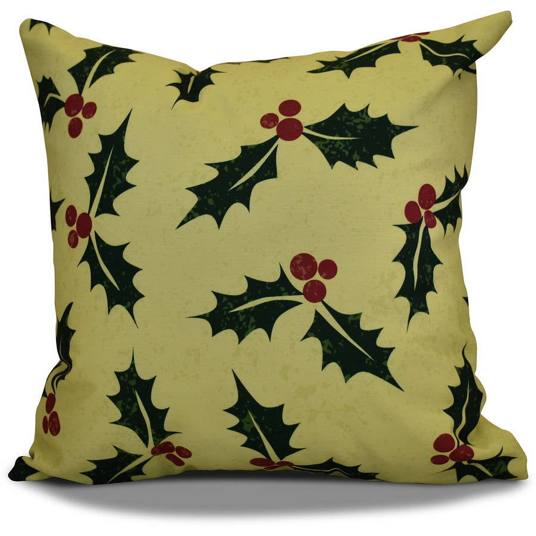 Simply Daisy 16" x 16" Allover Holly Floral Print Pillow