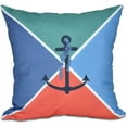 thumbnail image 1 of Simply Daisy 16" x 16" Anchor Flag Geometric Print Pillow, 1 of 2