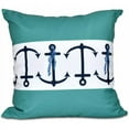 thumbnail image 1 of Simply Daisy 16" x 16" Anchor Stripe Print Pillow, 1 of 2