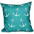 thumbnail image 1 of Simply Daisy 16" x 16" Anchor Whimsy Geometric Print Pillow, Green, 1 of 2