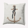 thumbnail image 1 of Simply Daisy 16" x 16" Anchor and Rope Nautical Decorative Indoor Pillow, 1 of 3
