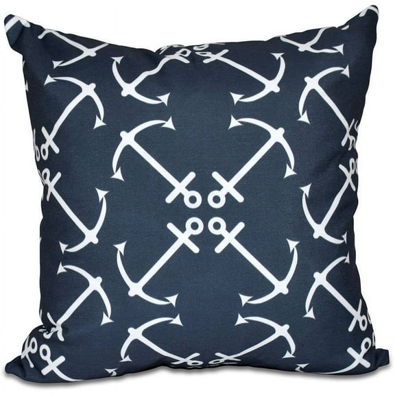 Simply Daisy 16" x 16" Anchor's Up Geometric Print Outdoor Pillow