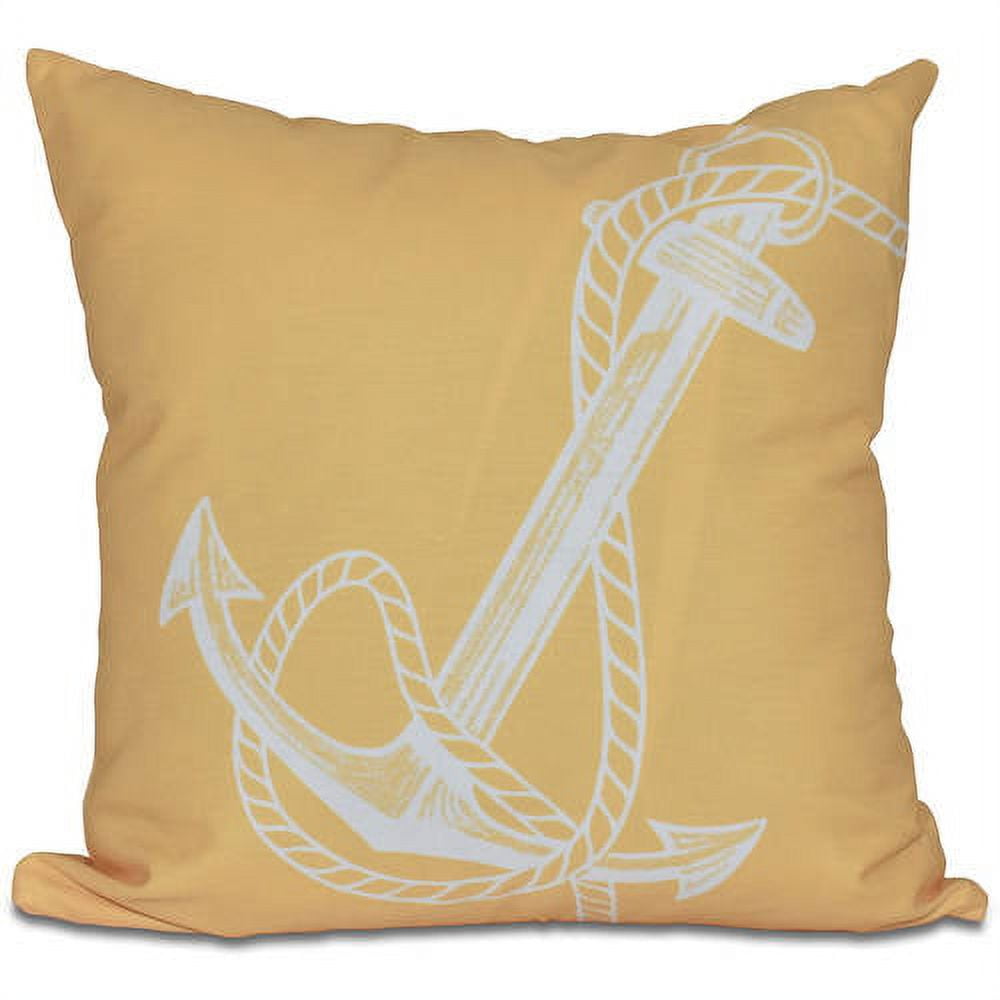 Simply Daisy 16" x 16" Anchored Geometric Print Outdoor Pillow