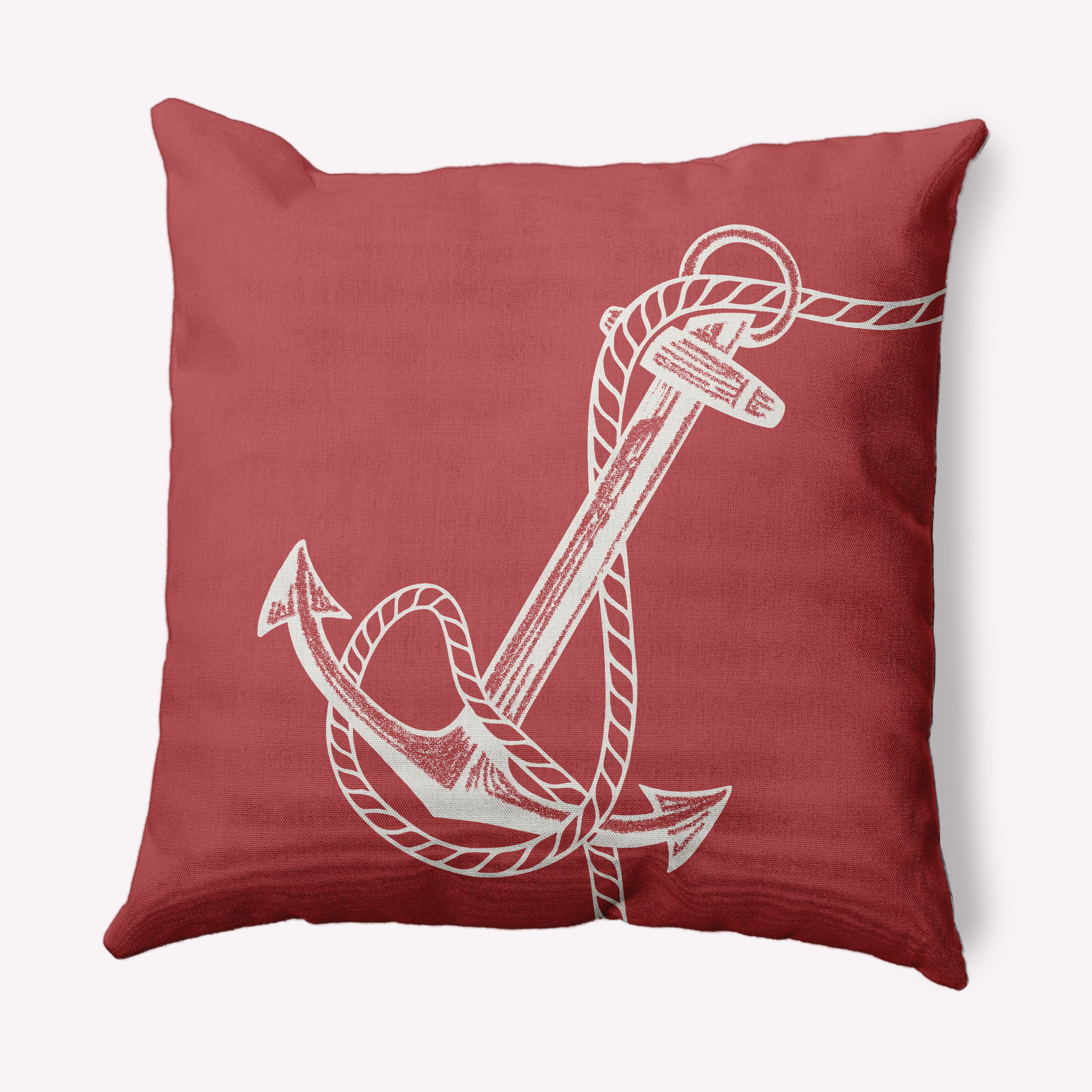 Simply Daisy 16" x 16" Anchored Nautical Indoor/Outdoor Throw Pillow