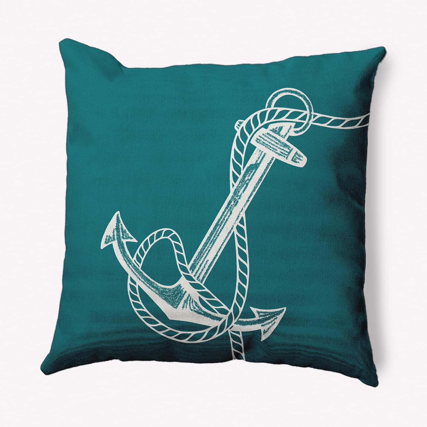 Simply Daisy 16" x 16" Anchored Nautical Indoor/Outdoor Throw Pillow