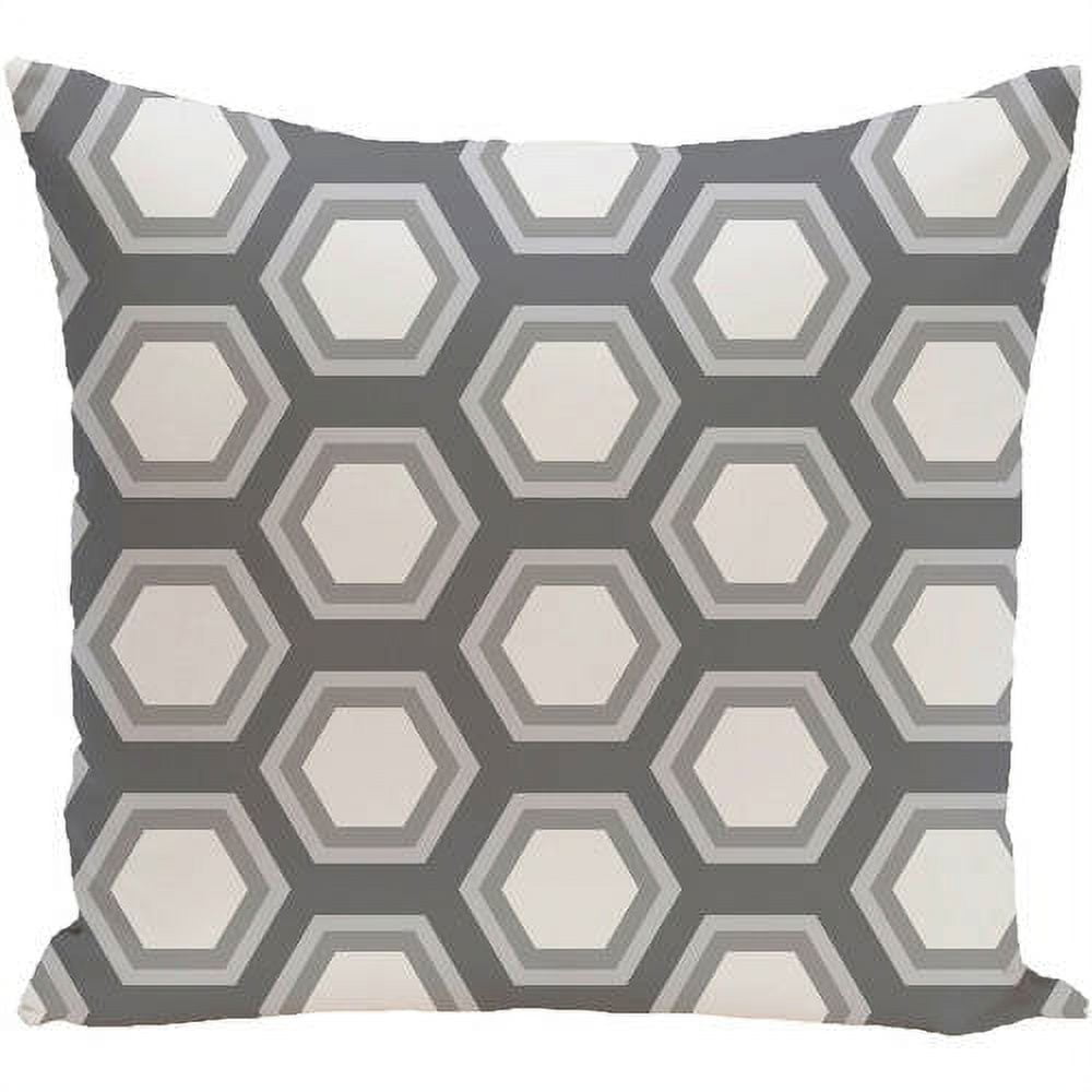 Simply Daisy 16" x 16" Antique Flowers Floral Print Pillow, White