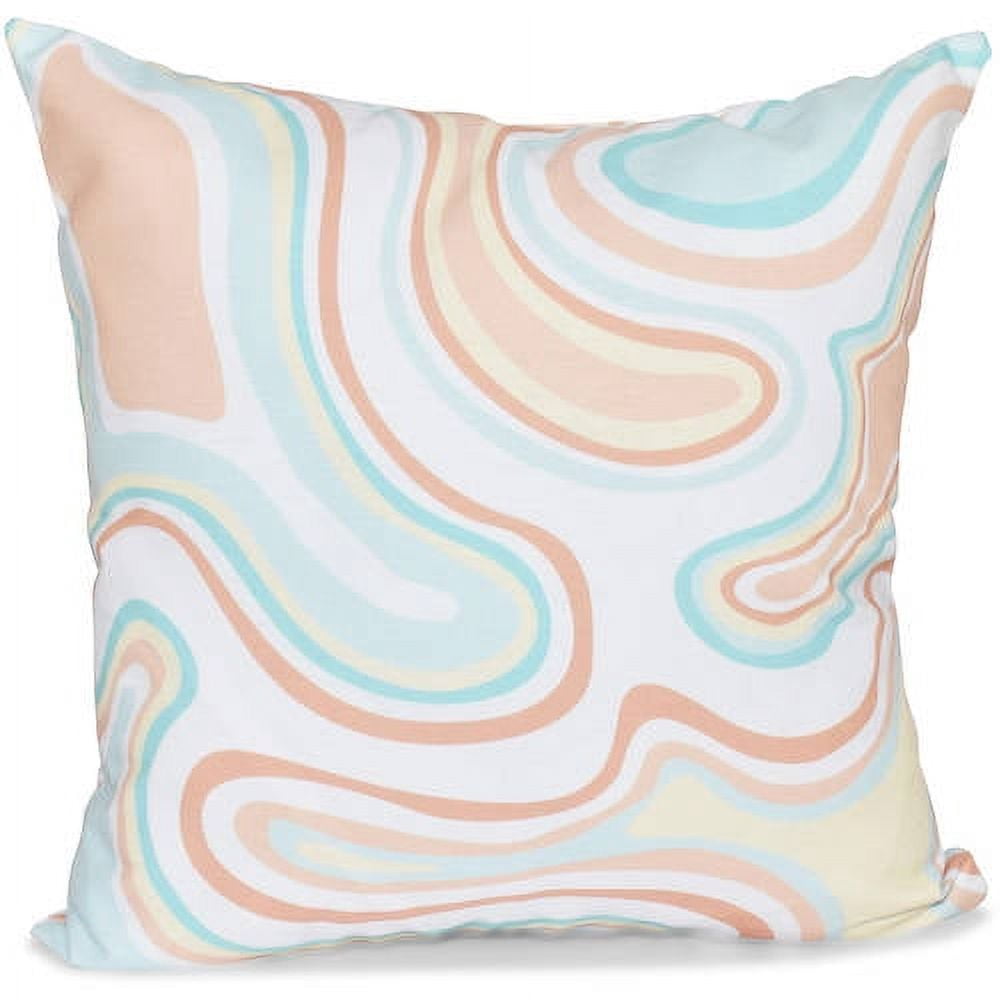 Simply Daisy 16" x 16" Antique Flowers Floral Print Pillow, White