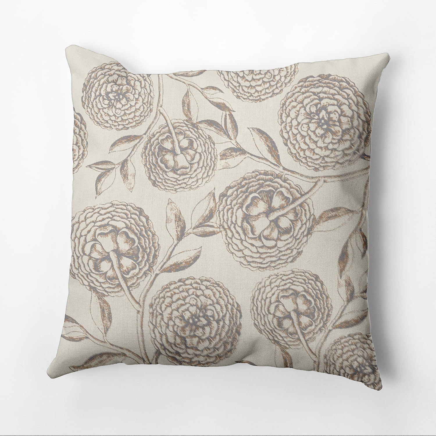 Simply Daisy 16" x 16" Antique Flowers Floral Print Pillow