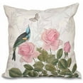 thumbnail image 1 of Simply Daisy 16" x 16" Asian Rose Floral Print Pillow, 1 of 2