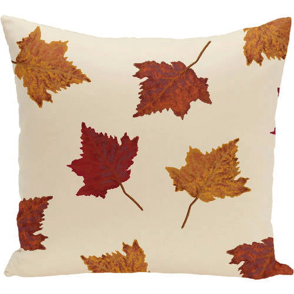 Simply Daisy 16" x 16" Autumn Colors Flower Print Pillow