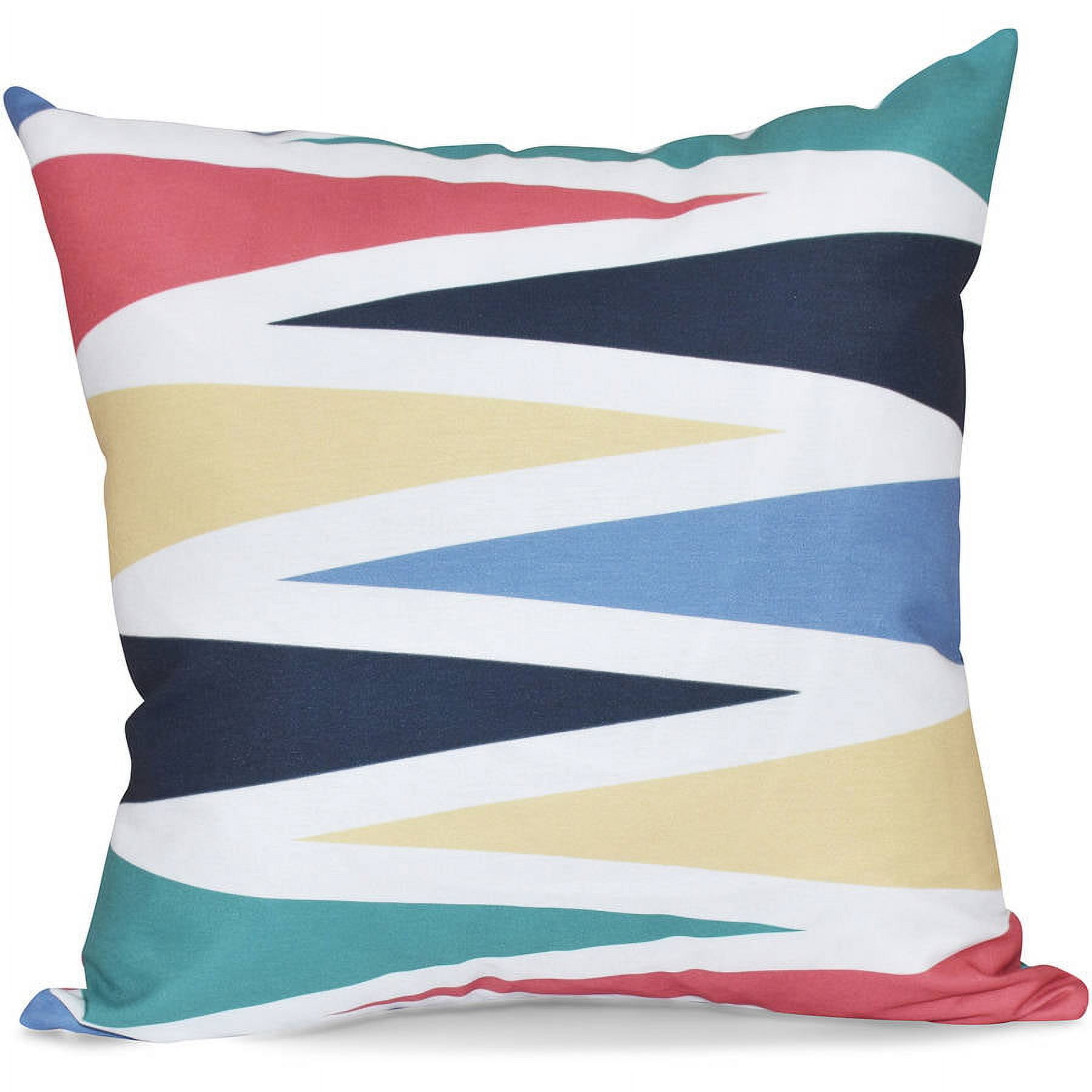 Simply Daisy 16" x 16" Backgammon Geometric Print Outdoor Pillow