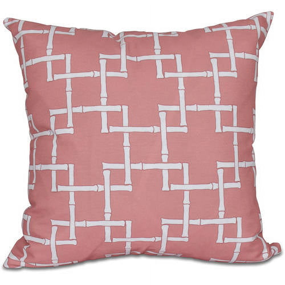 Simply Daisy 16" x 16" Bamboo 1 Geometric Print Outdoor Pillow