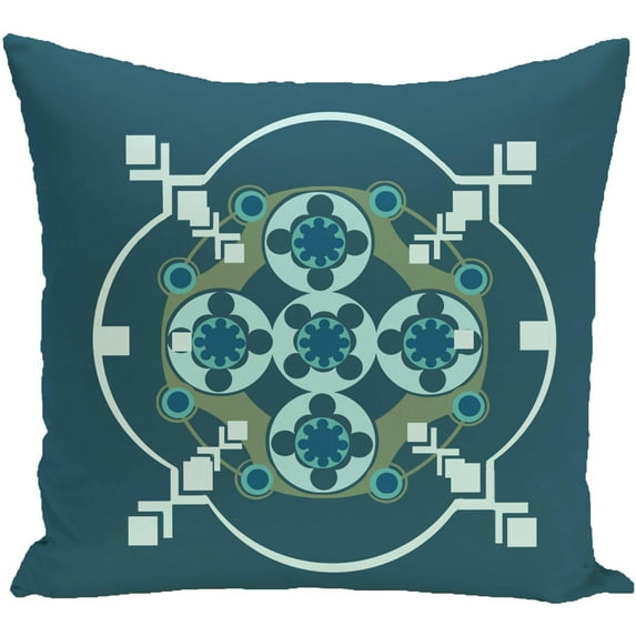 Simply Daisy 16" x 16" Bandana-Rama Geometric Print Outdoor Pillow