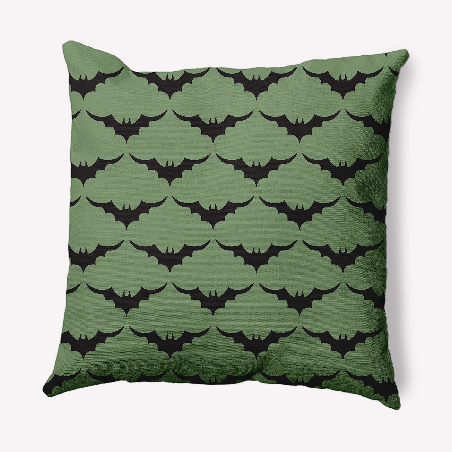 Simply Daisy 16" x 16" Bat Colony Decorative Throw Pillow, Sage