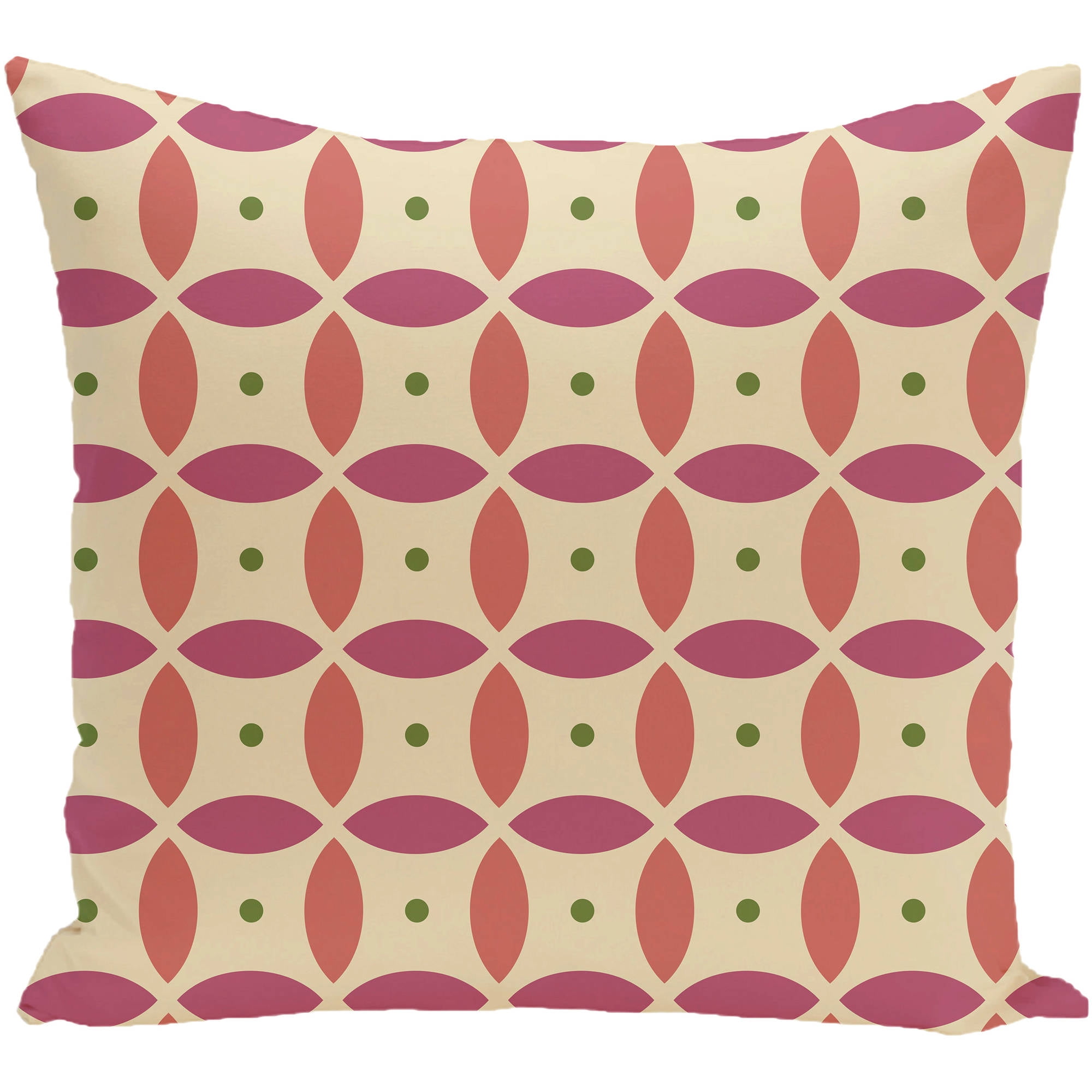 Simply Daisy 16" x 16" Beach Ball Geometric Print Outdoor Pillow