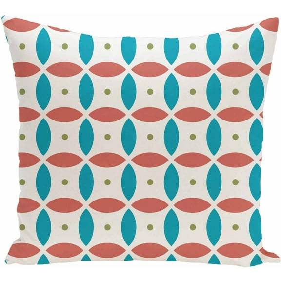 Simply Daisy 16" x 16" Beach Ball Geometric Print Pillow