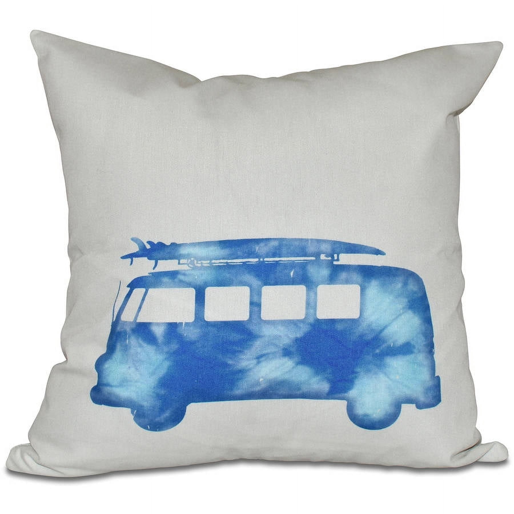 Simply Daisy 16" x 16" Beach Drive Geometric Print Outdoor Pillow