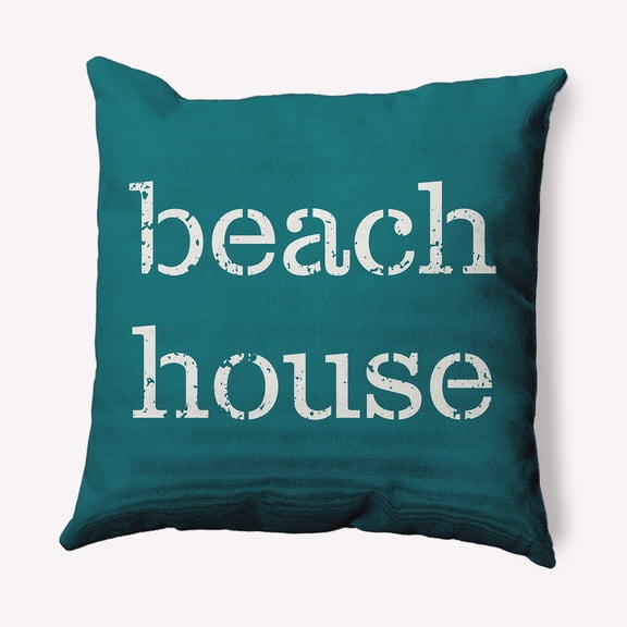 Simply Daisy 16" x 16" Beach House Nautical Decorative Indoor Pillow