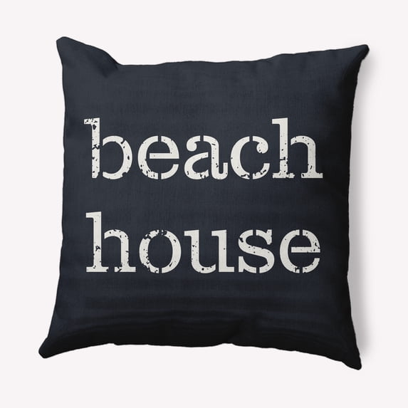 Simply Daisy 16" x 16" Beach House Nautical Indoor/Outdoor Throw Pillow