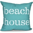 thumbnail image 1 of Simply Daisy 16" x 16" Beach House Word Print Outdoor Pillow, 1 of 1