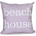 thumbnail image 1 of Simply Daisy 16" x 16" Beach House Word Print Pillow, Purple, 1 of 2