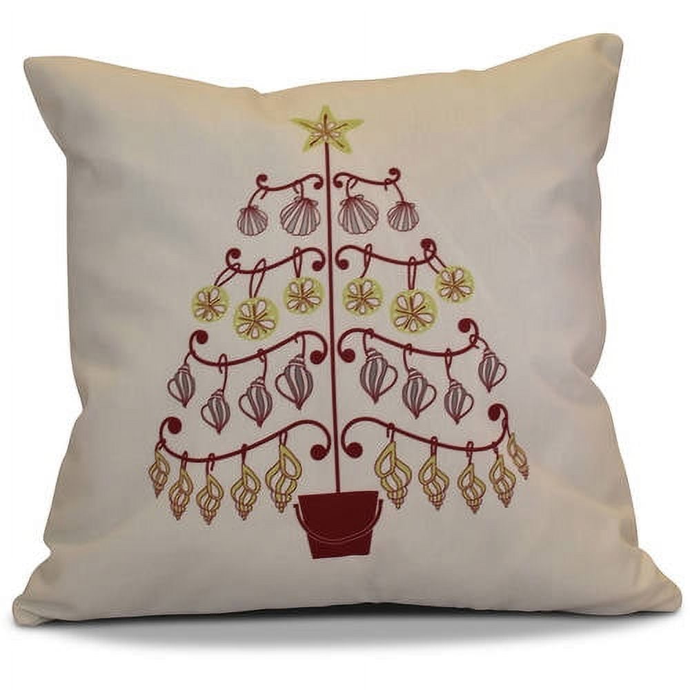 Simply Daisy 16" x 16" Beach Tree Geometric Print Pillow