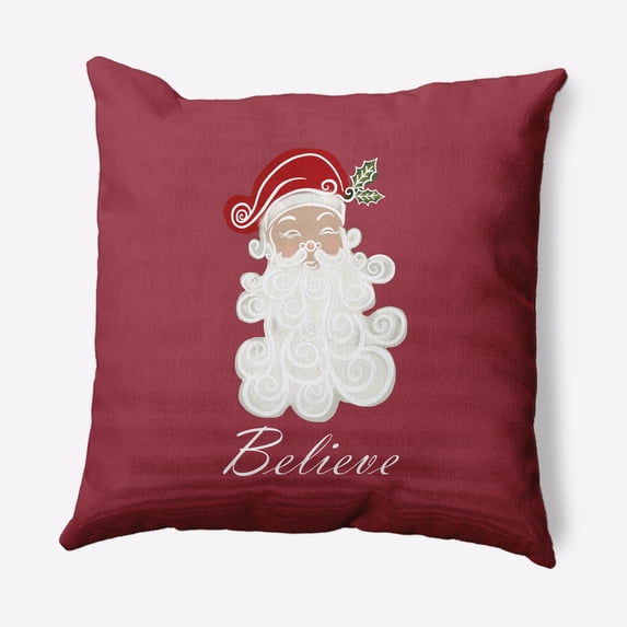 Simply Daisy 16" x 16" Believe in Santa Decorative Throw Pillow