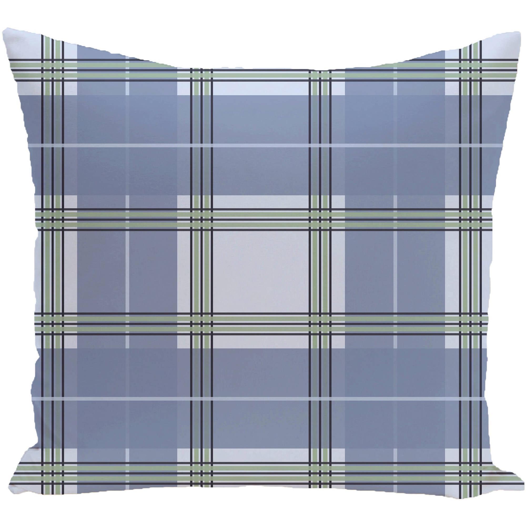 Simply Daisy 16" x 16" Big Bad Plaid Geometric Print Outdoor Pillow