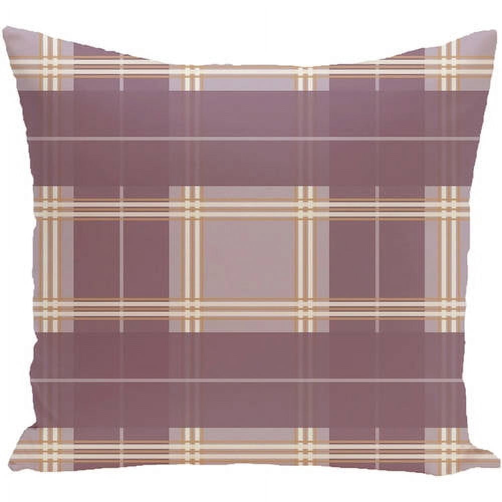 Simply Daisy 16" x 16" Big Bad Plaid Geometric Print Outdoor Pillow