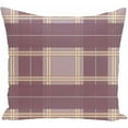 thumbnail image 1 of Simply Daisy 16" x 16" Big Bad Plaid Geometric Print Pillow, Purple, 1 of 2