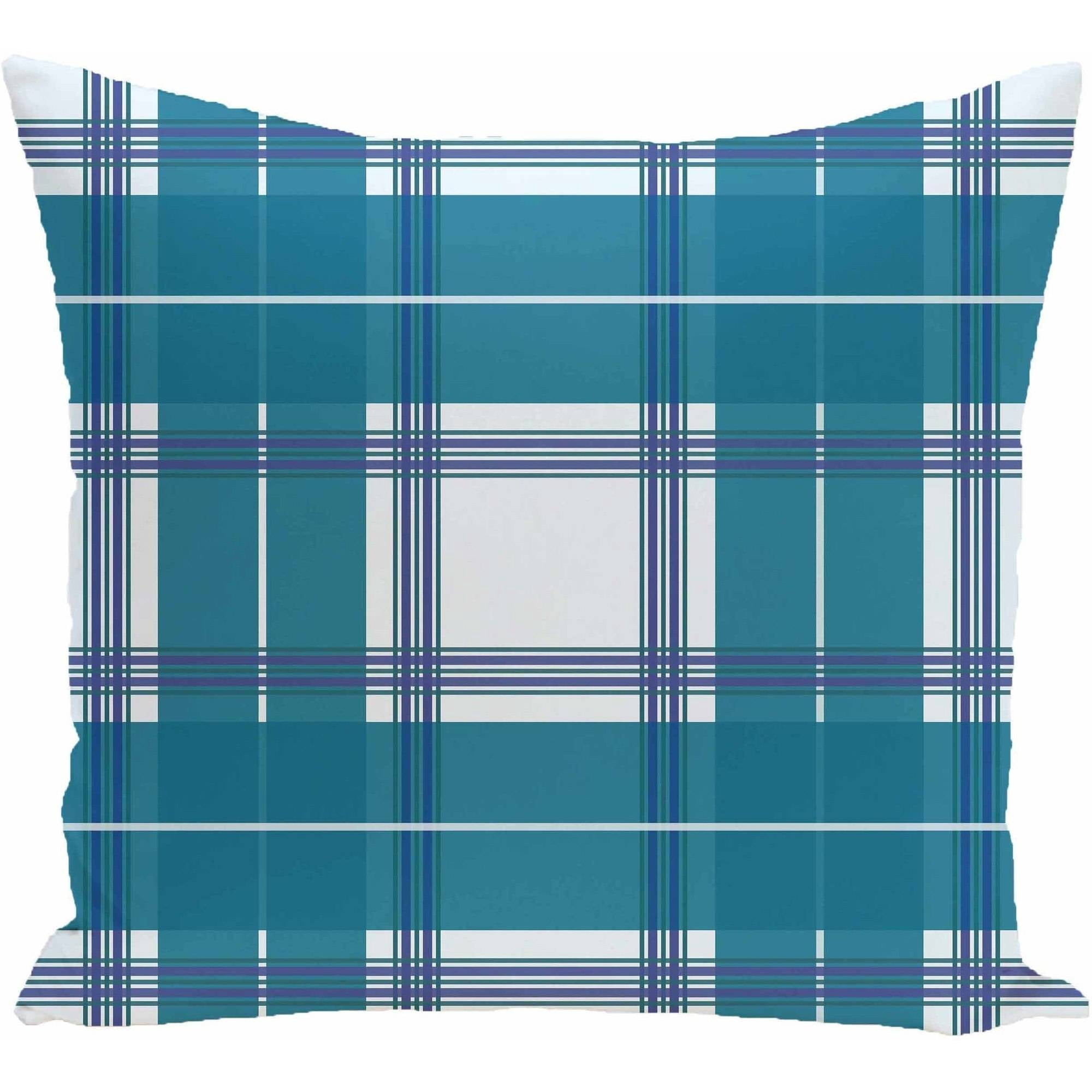 Simply Daisy 16" x 16" Big Bad Plaid Geometric Print Pillow