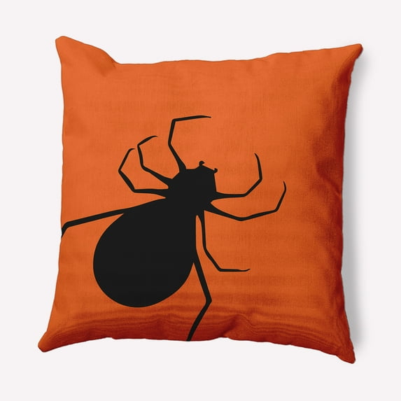 Simply Daisy 16" x 16" Big Spider Decorative Throw Pillow, Dusty Orange