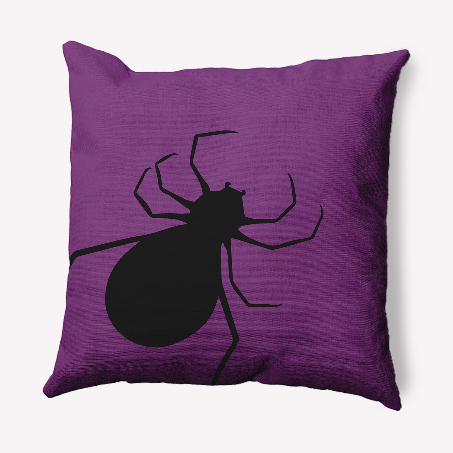 Simply Daisy 16" x 16" Big Spider Indoor/Outdoor Polyester Throw Pillow, Amethyst
