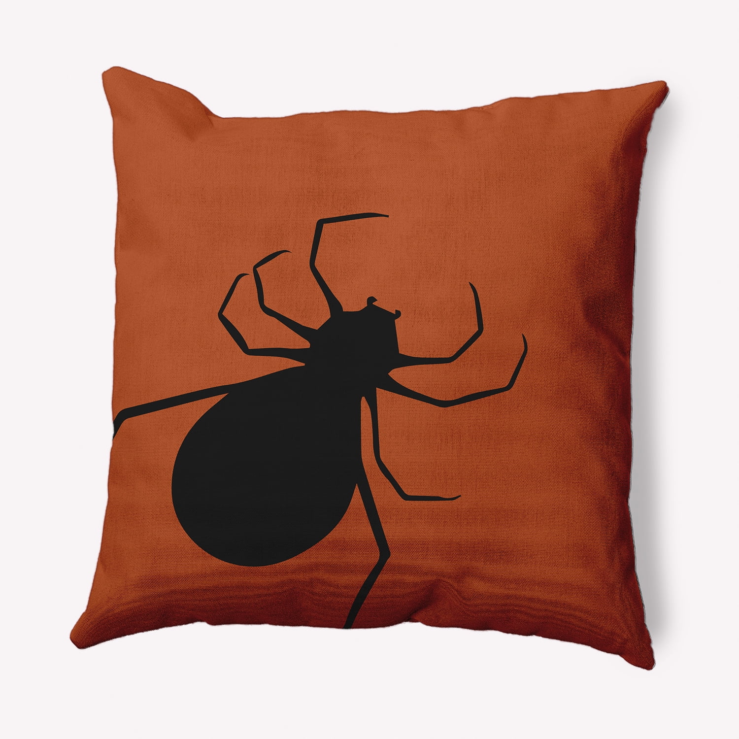Simply Daisy 16" x 16" Big Spider Indoor/Outdoor Polyester Throw Pillow, Sienna