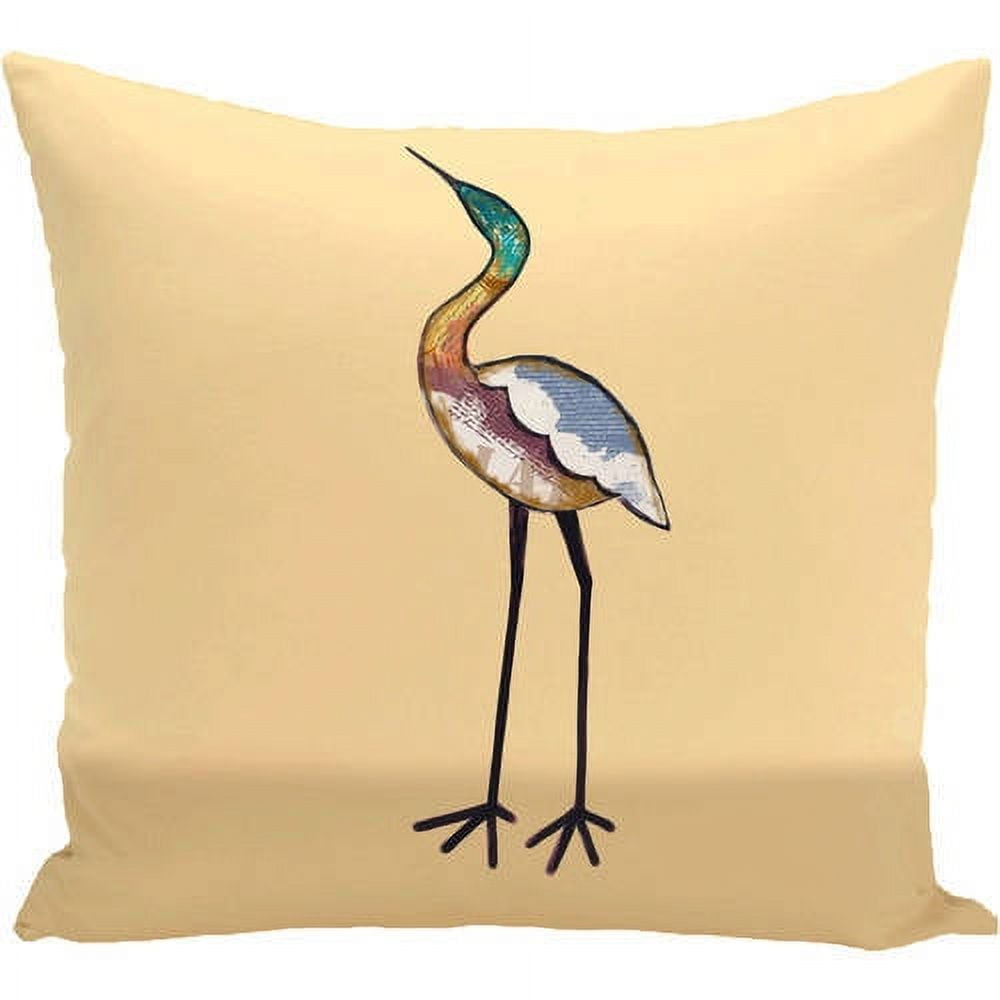 Simply Daisy 16" x 16" Bird Fashion Animal Print Pillow