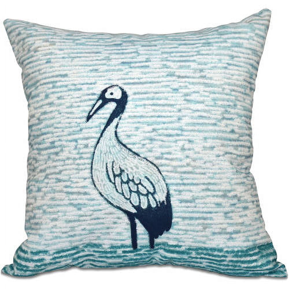 Simply Daisy 16" x 16" Bird Watch Animal Print Outdoor Pillow