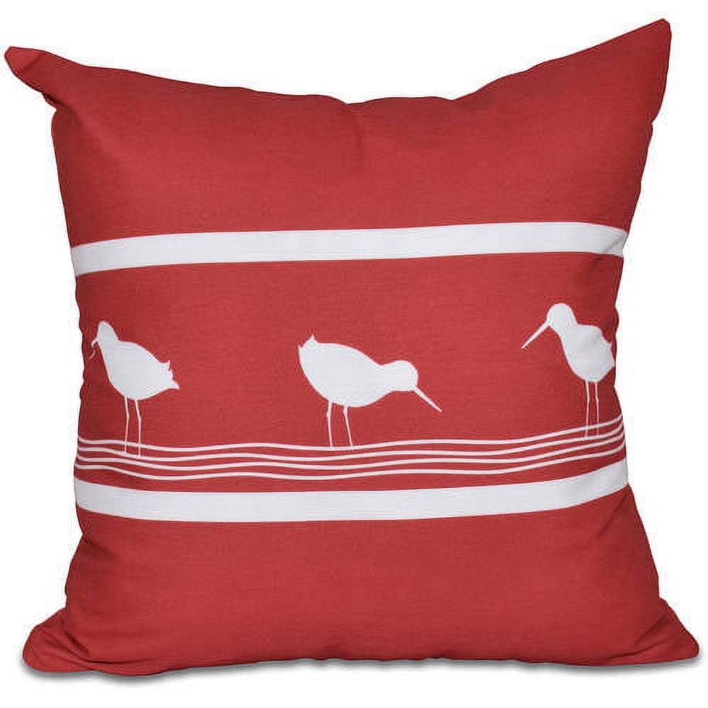 Simply Daisy 16" x 16" Birdwalk Animal Print Outdoor Pillow