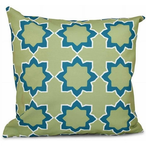 Simply Daisy 16" x 16" Bohemian 2 Geometric Print Pillow, Green
