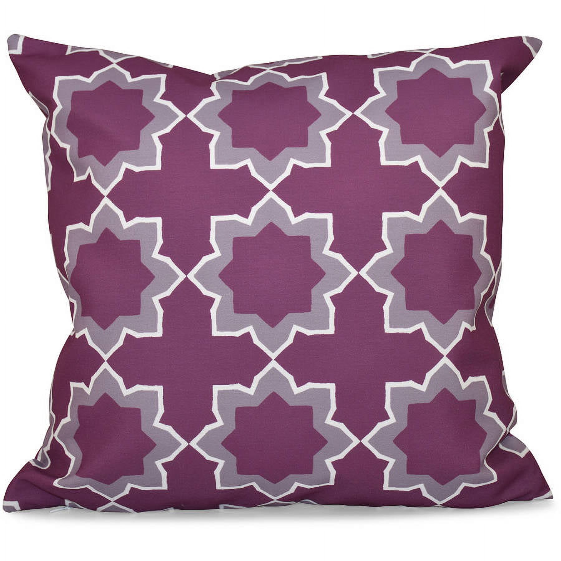 Simply Daisy 16" x 16" Bohemian Geometric Outdoor Pillow