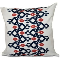 Simply Daisy 16" x 16" Boho Chic Geometric Outdoor Pillow, Orange